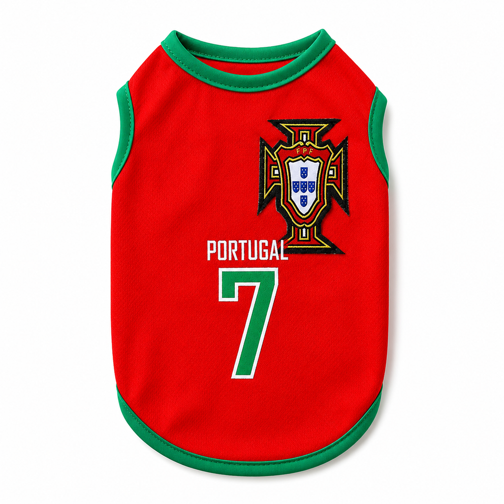 Portugal Dog Soccer Jersey – Lightweight & Breathable
