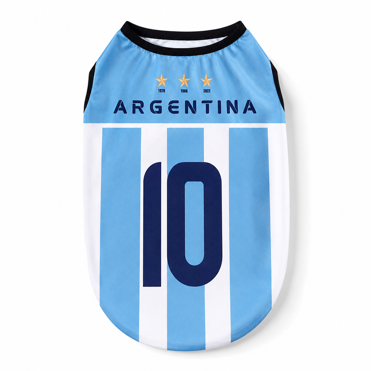 Camiseta de fútbol argentina para perros – Ligera y transpirable