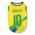 Brazil Dog Soccer Jersey – Lightweight & Breathable