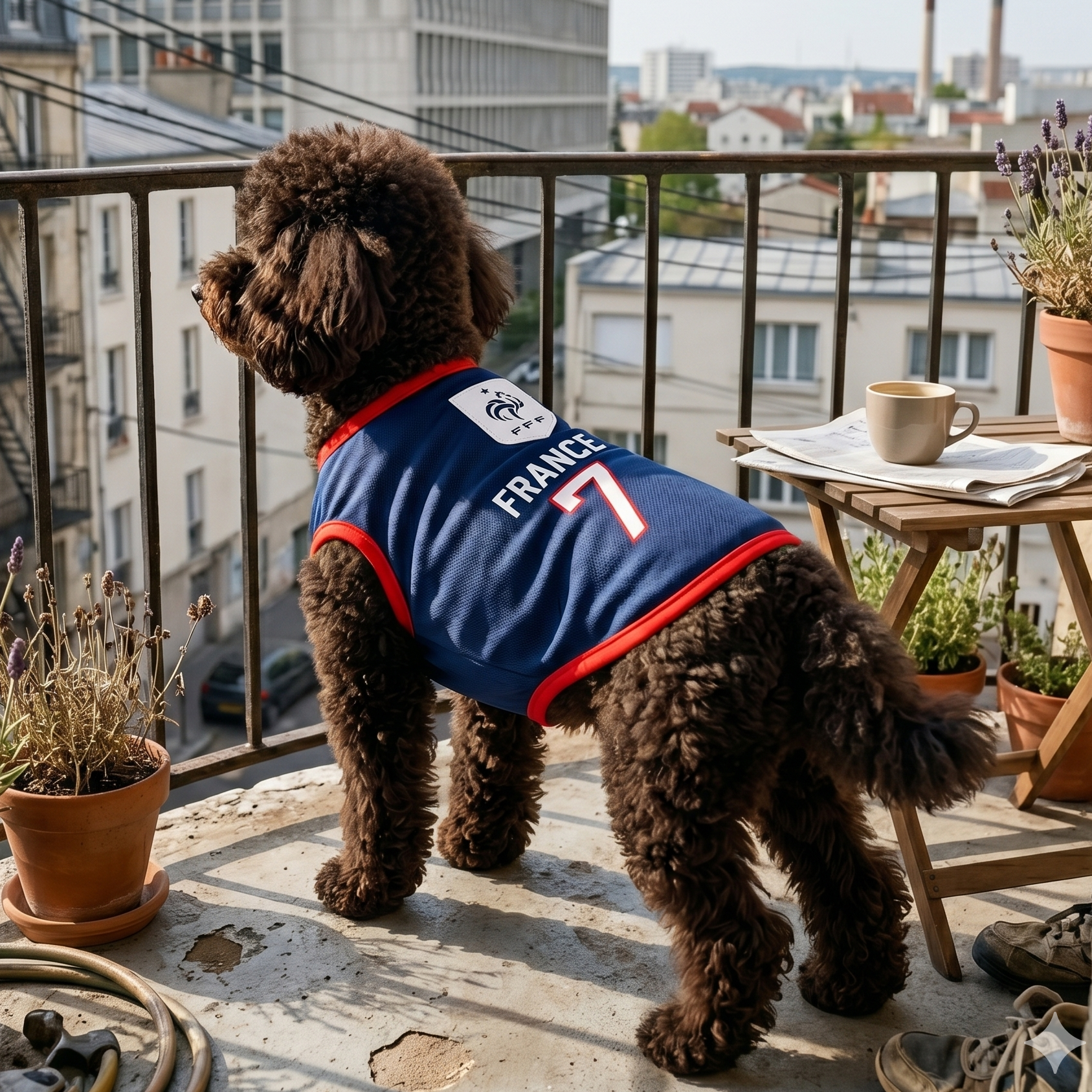 France Dog Soccer Jersey – Lightweight & Breathable