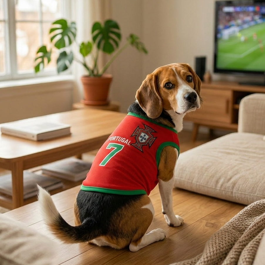 Portugal Dog Soccer Jersey – Lightweight & Breathable