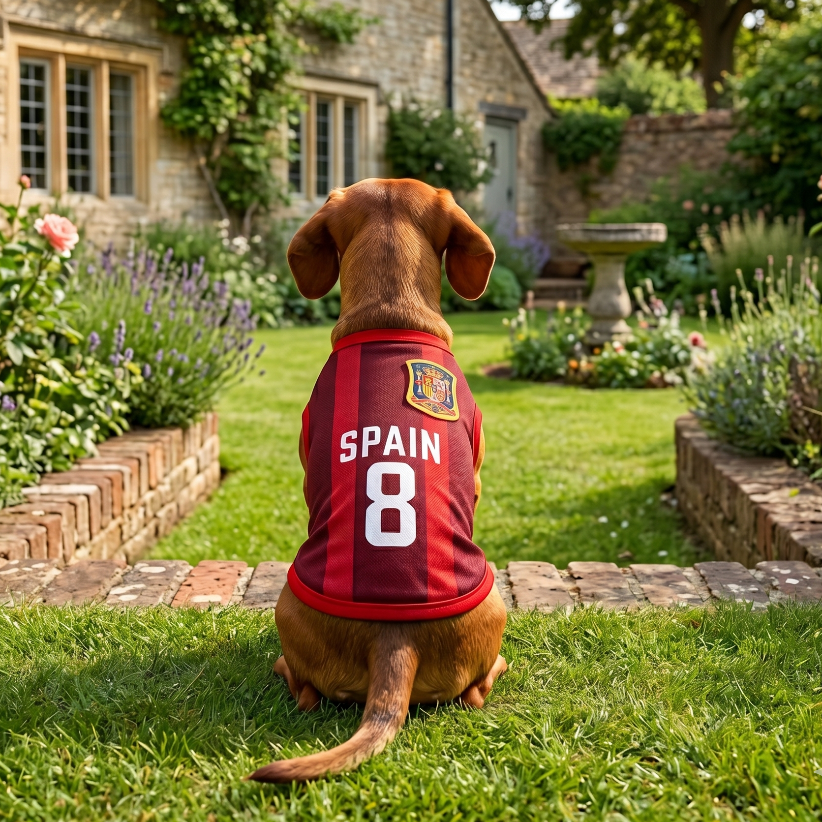 Spain Dog Soccer Jersey – Lightweight & Breathable