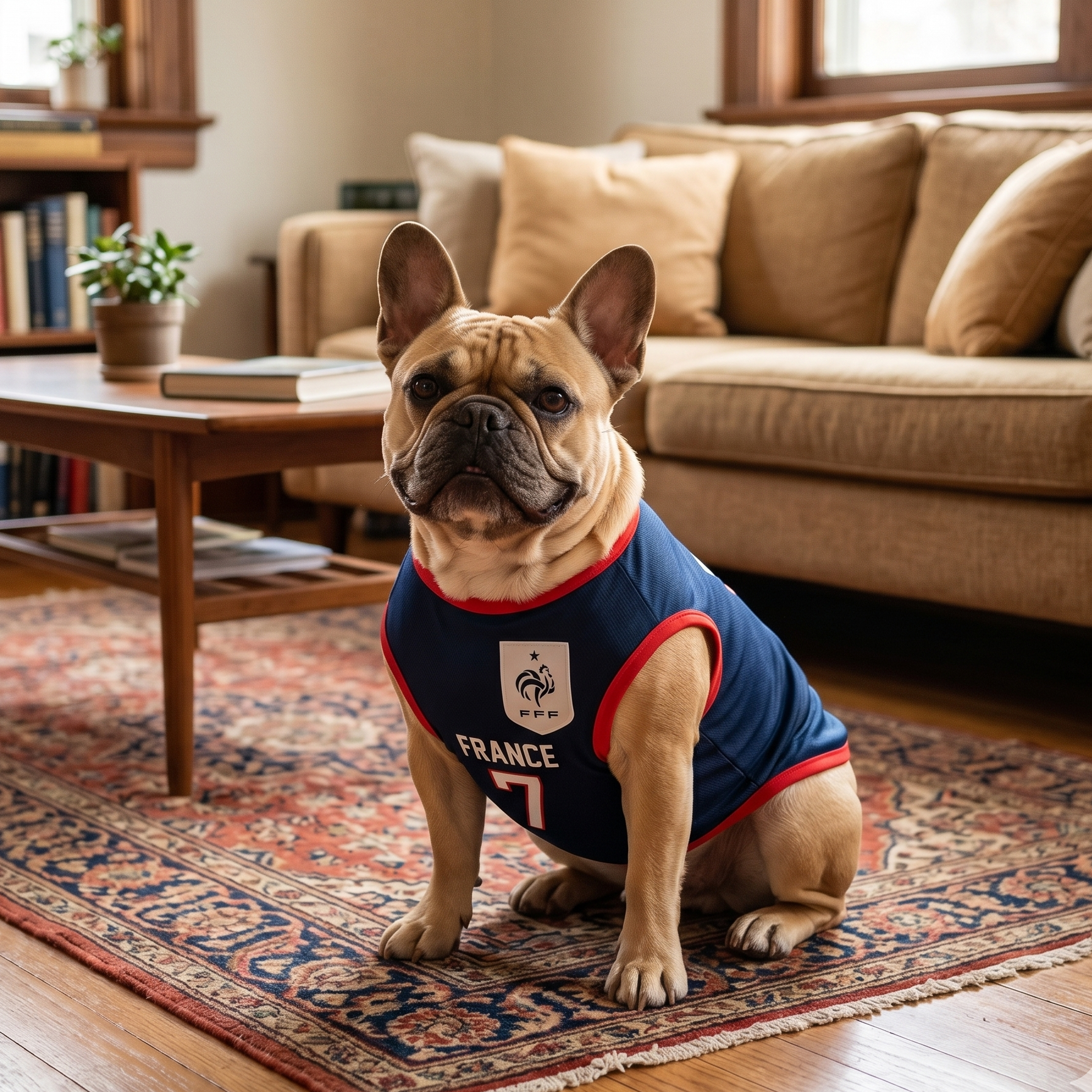 France Dog Soccer Jersey – Lightweight & Breathable