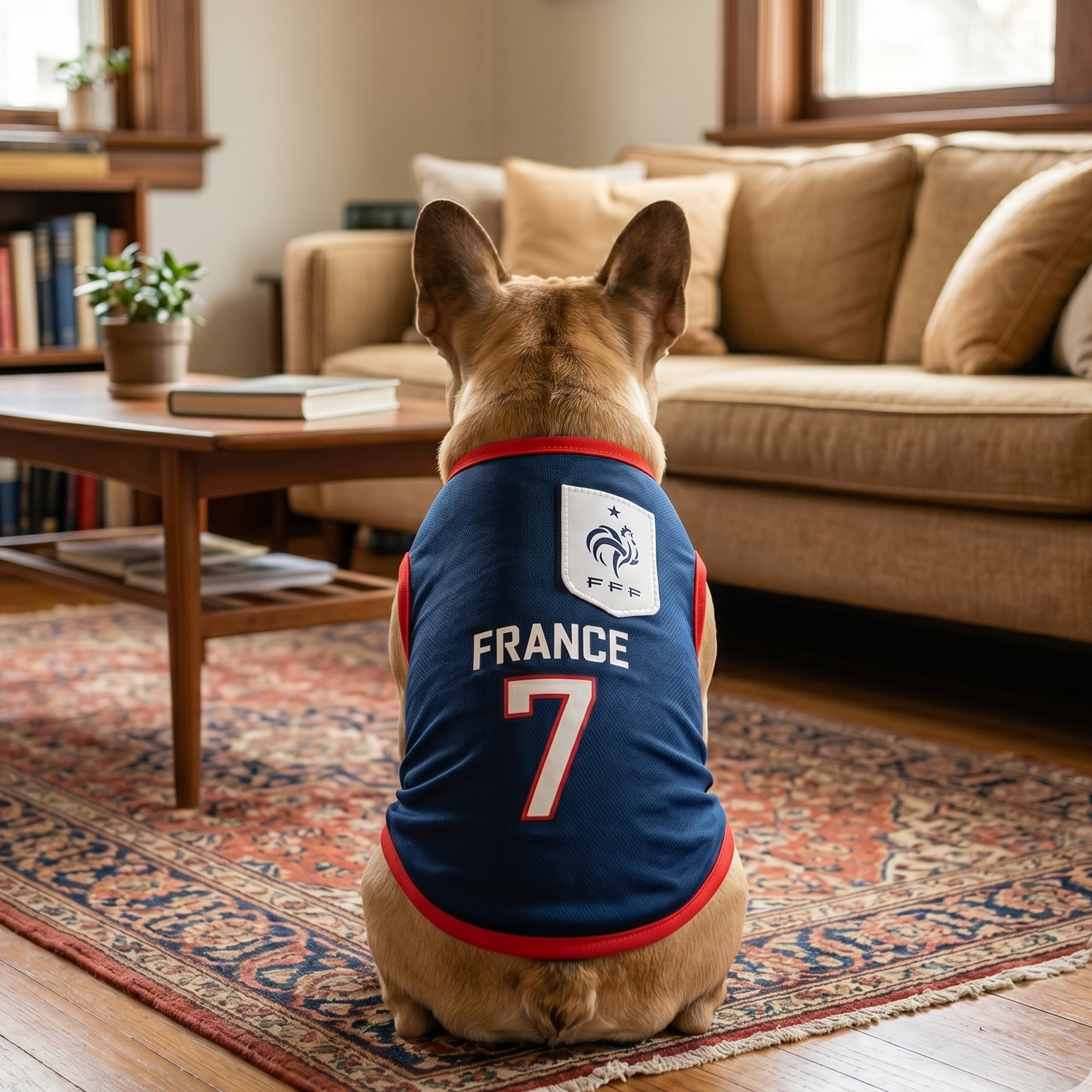 France Dog Soccer Jersey – Lightweight & Breathable