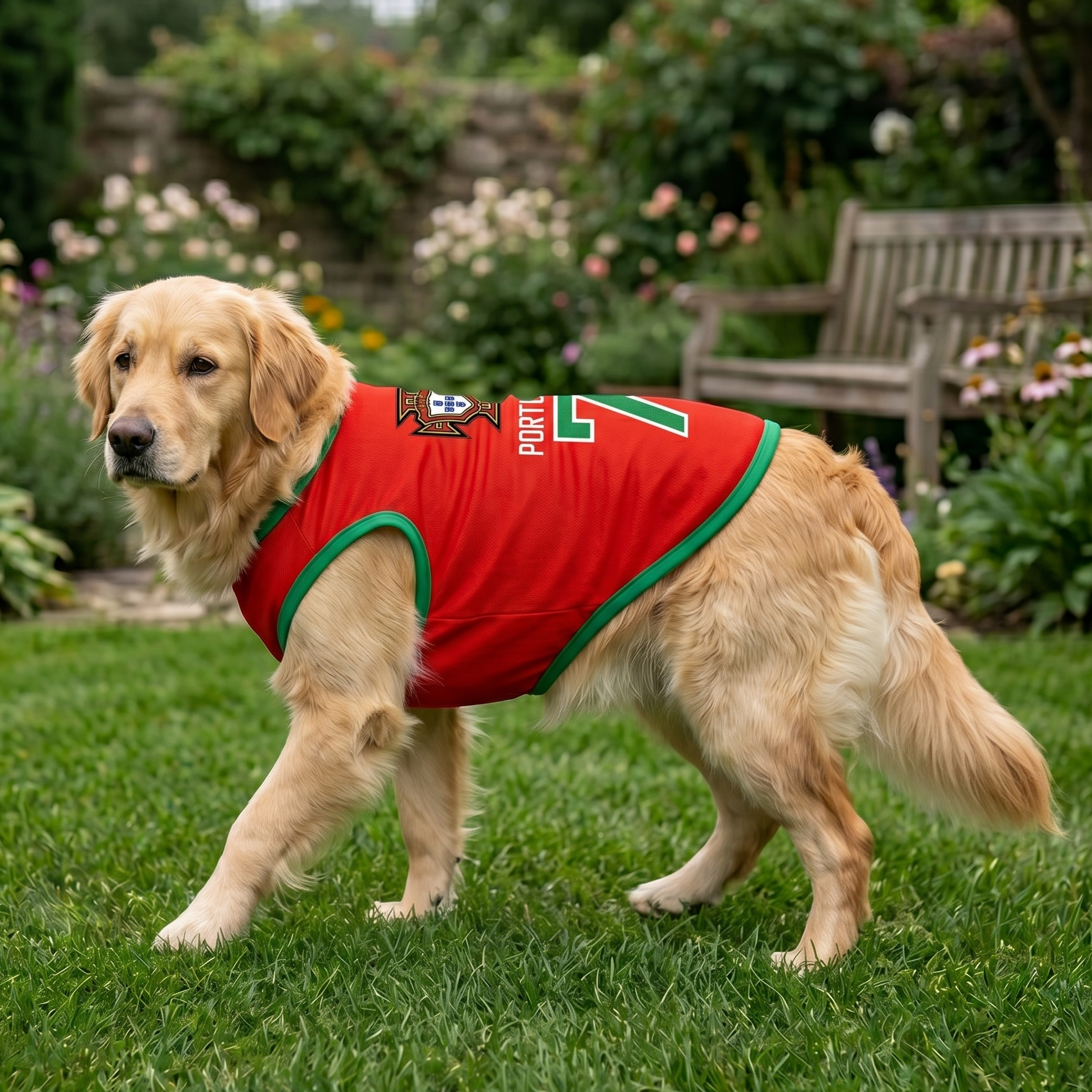 Portugal Dog Soccer Jersey – Lightweight & Breathable