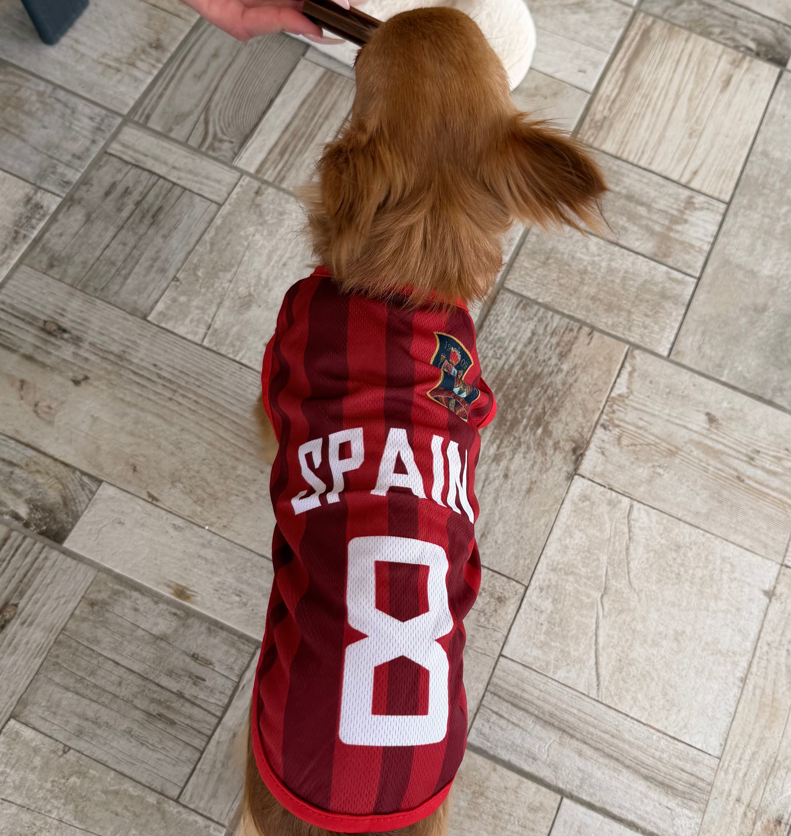 Spain Dog Soccer Jersey – Lightweight & Breathable